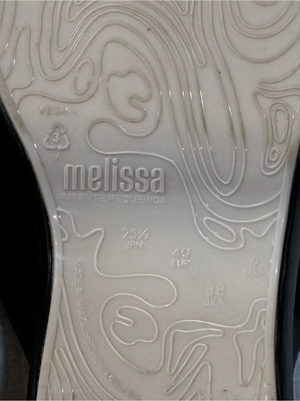 Melissa Free Platform Y2K Flip Flop 90s Black Puffy Strap Chunky Wedge Sandals 9